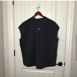 Figs Rafaela Oversized Scrub Top in Limited Edition Charcoal.